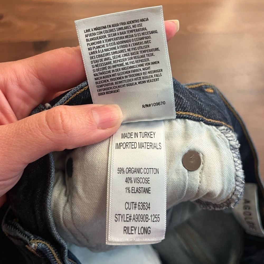 🌟 AGOLDE Riley Long High Rise Button Fly Jeans 🌟 - Picture 9 of 12